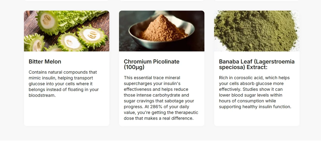 Blood Armor Natural Ingredients